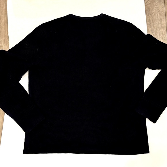 RAG & BONE Bennet Merino Wool Sweater Henley XL black - Picture 5 of 9